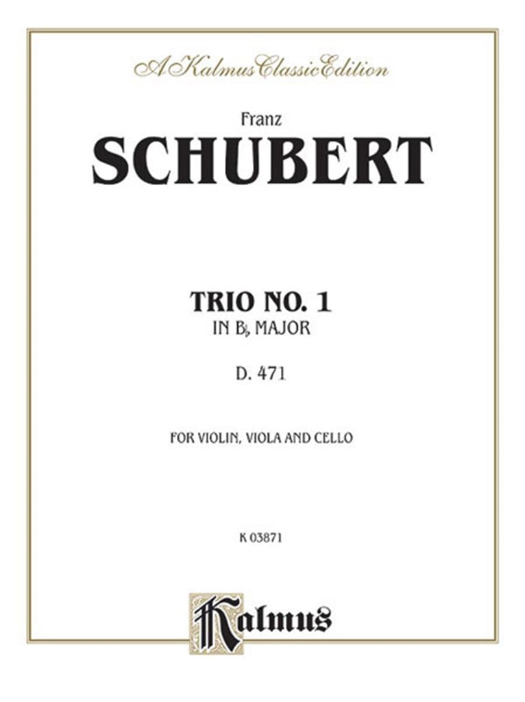 Trio No. 1 in B-Flat Major